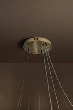 Edessa Three-Tier Alabaster & Crystal Chandelier