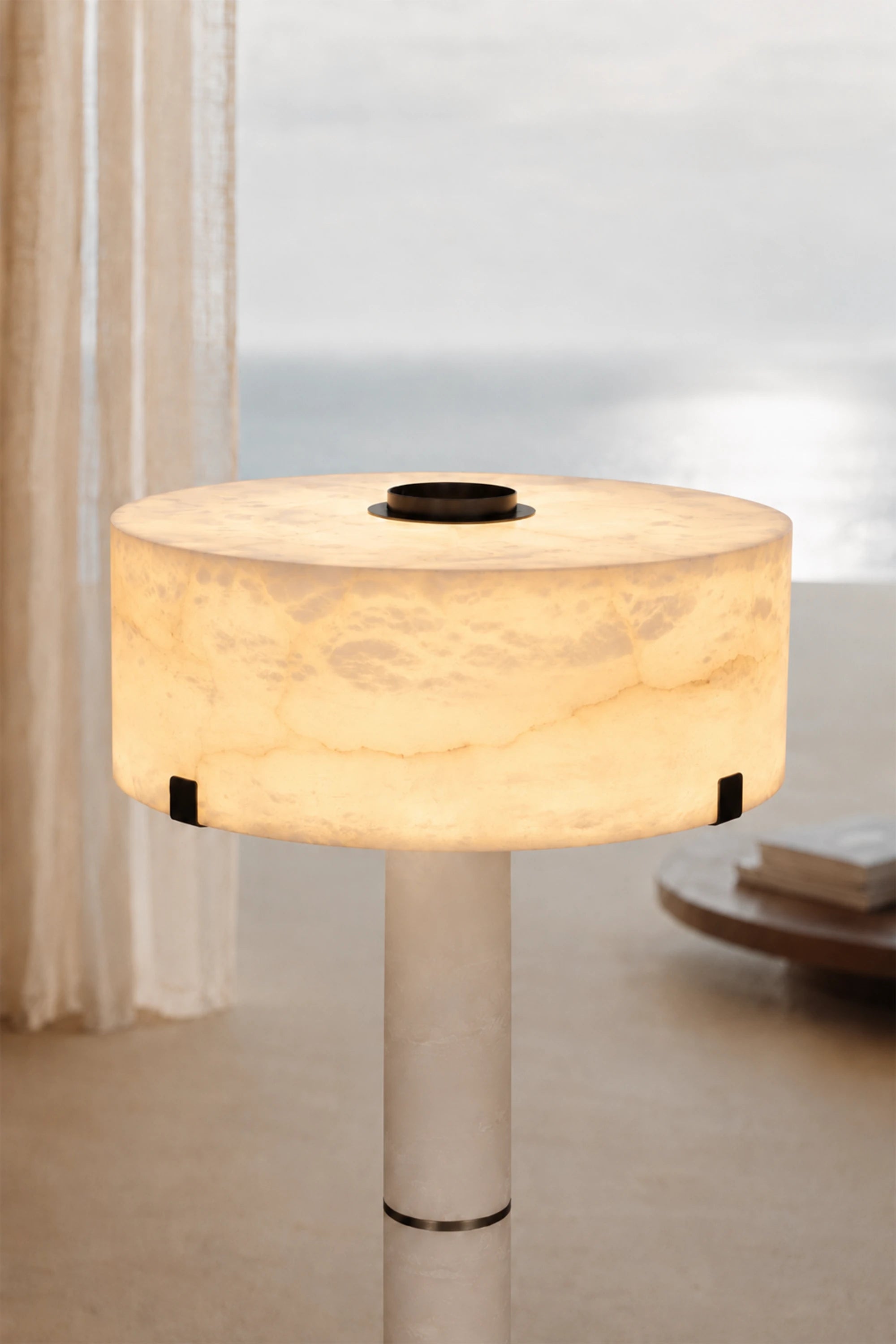 Calder Alabaster Column Floor Lamp