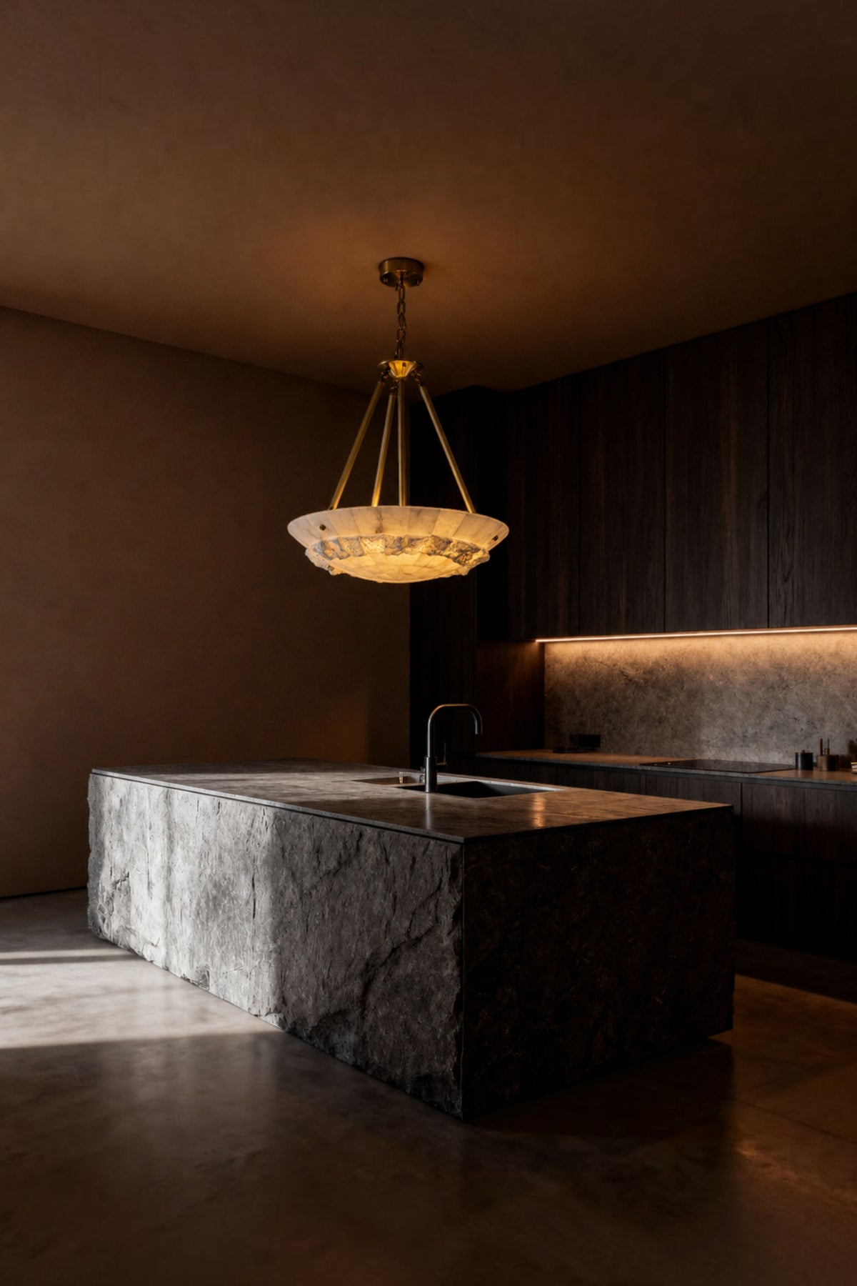 Aurelian Alabaster Bowl Chandelier