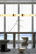 Aureon Alabaster Linear Chandelier