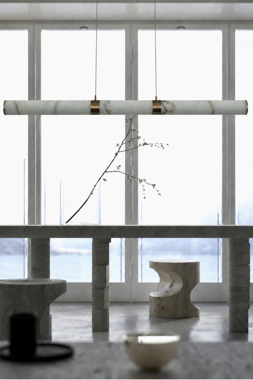 Aureon Alabaster Linear Chandelier