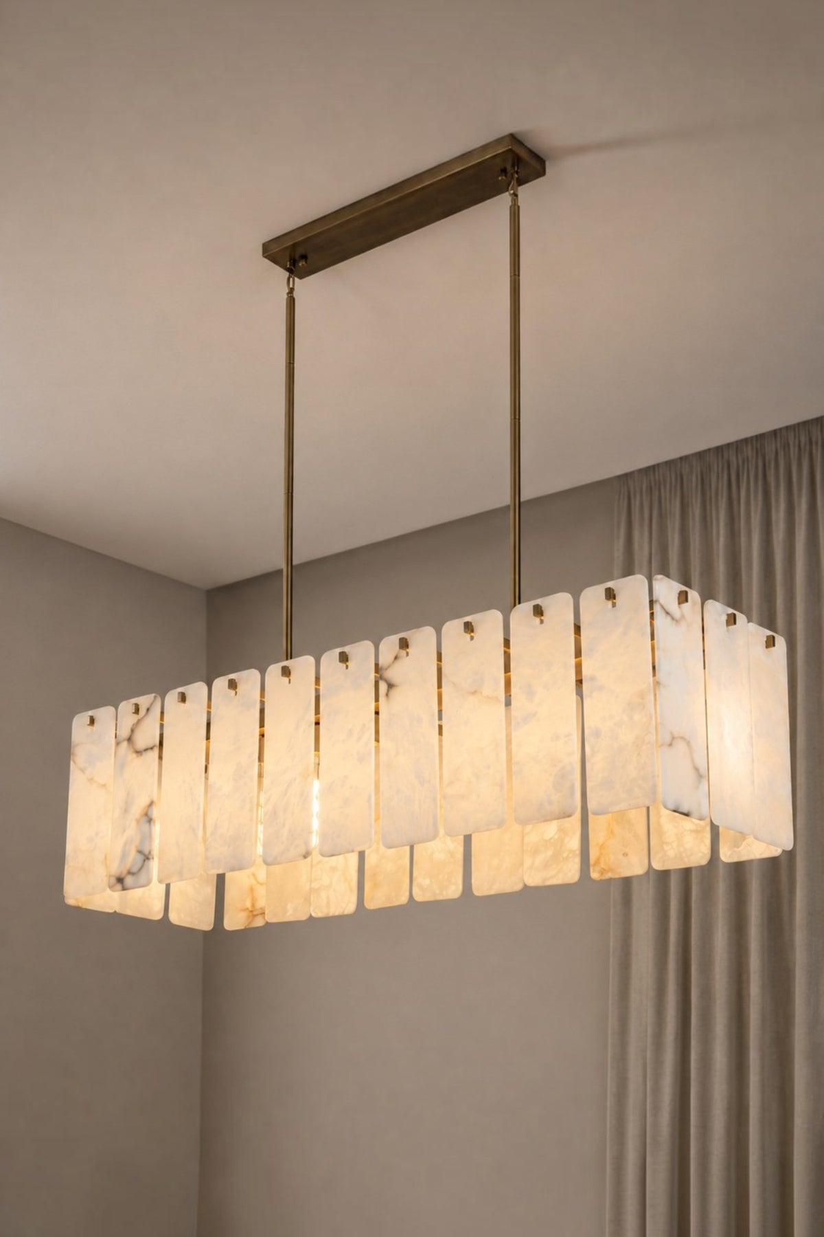 Valenne Alabaster Panel Chandelier