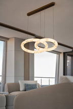 Aurelia Alabaster Orbit Chandelier