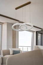 Aurelia Alabaster Orbit Chandelier