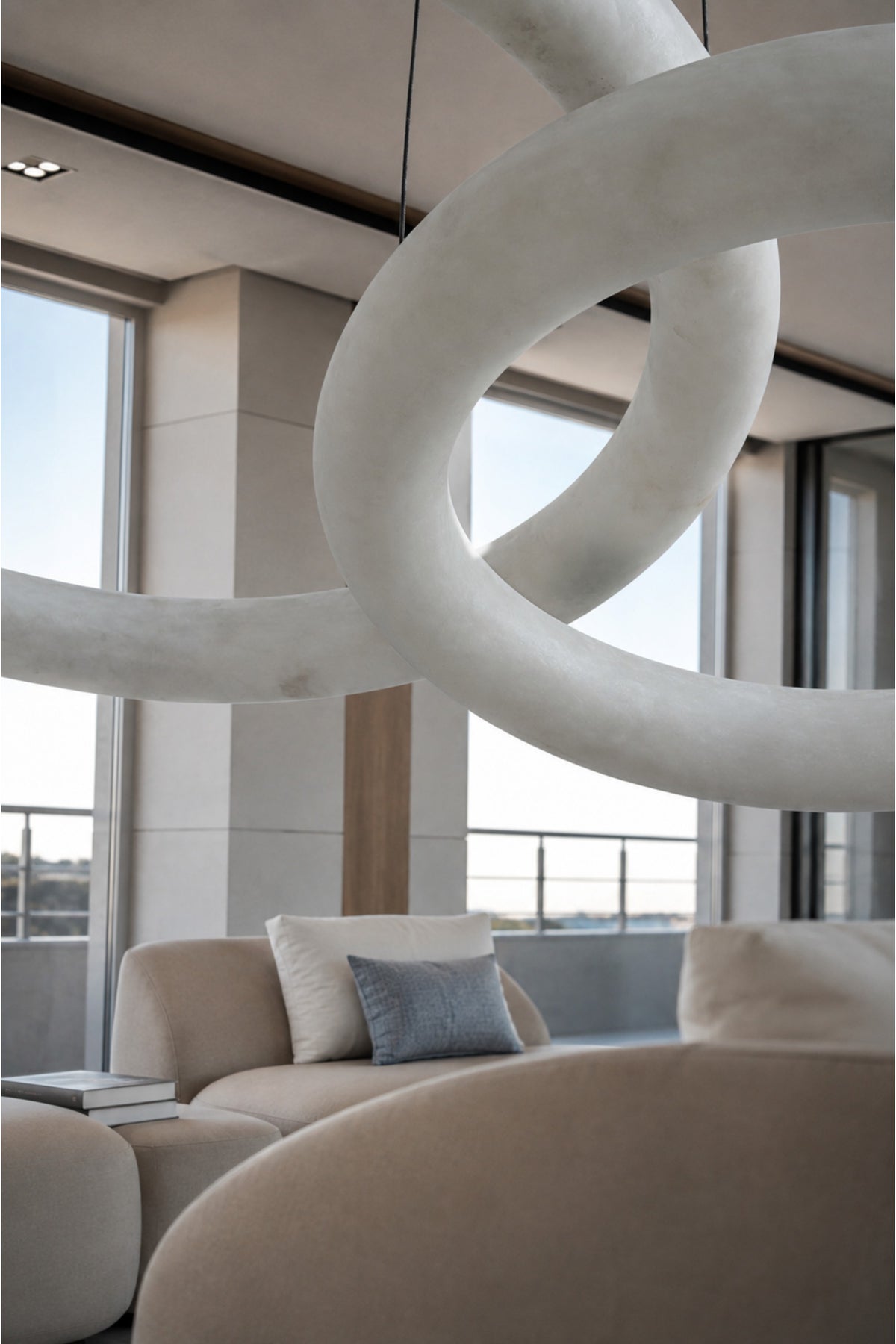 Aurelia Alabaster Orbit Chandelier