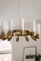Aurelia 10-Light Alabaster Chandelier