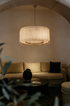 Varenna Alabaster Drum Chandelier