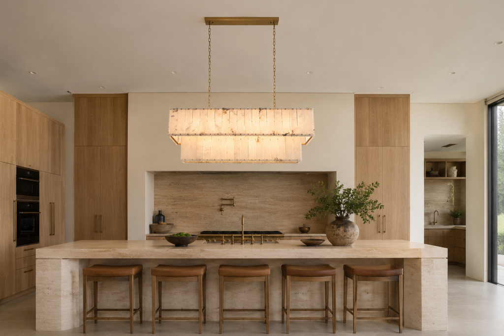 Varenna Alabaster Linear Chandelier