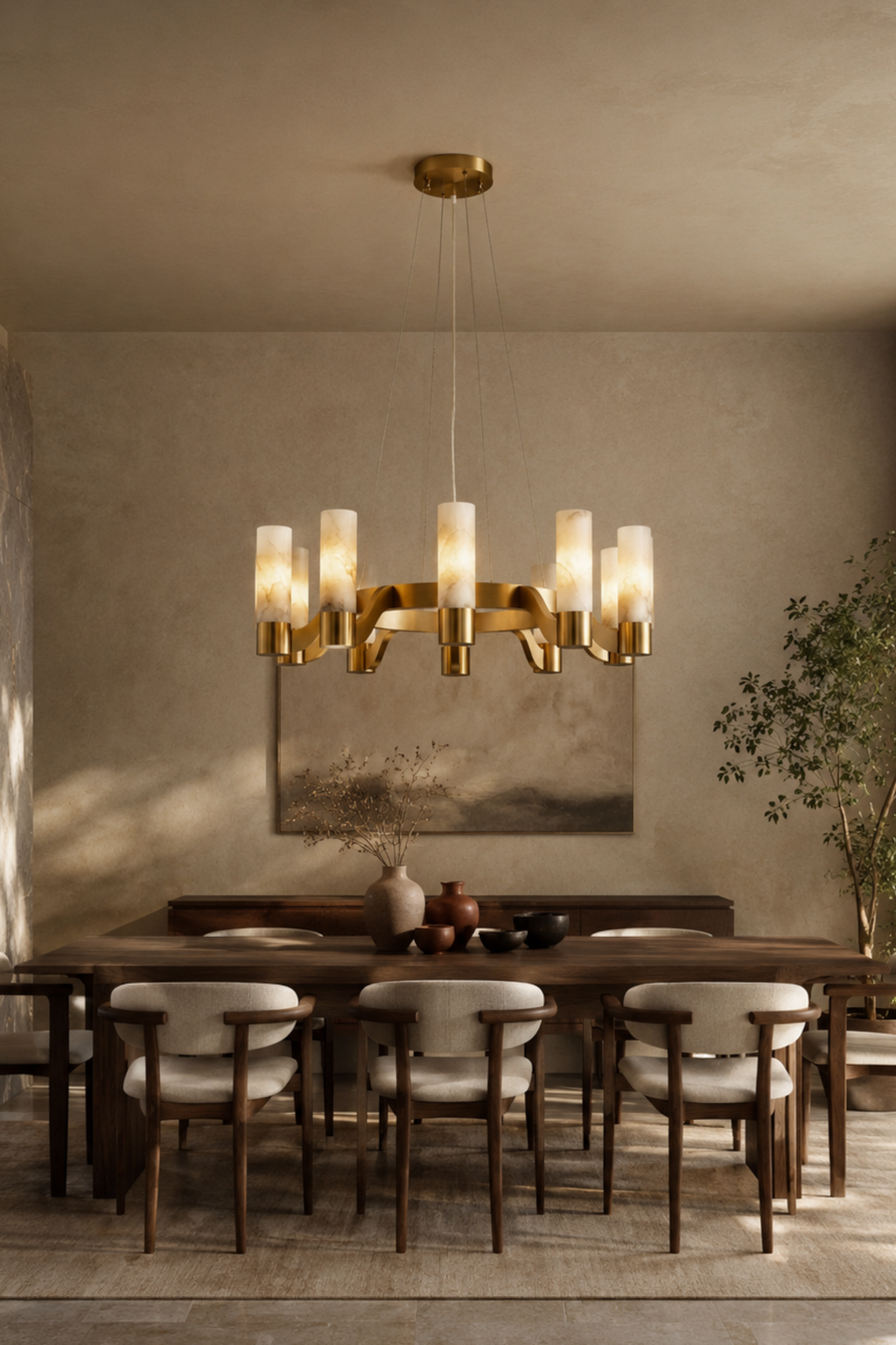 Aurelia 10-Light Alabaster Chandelier