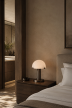 Melina Alabaster Dome Table Lamp