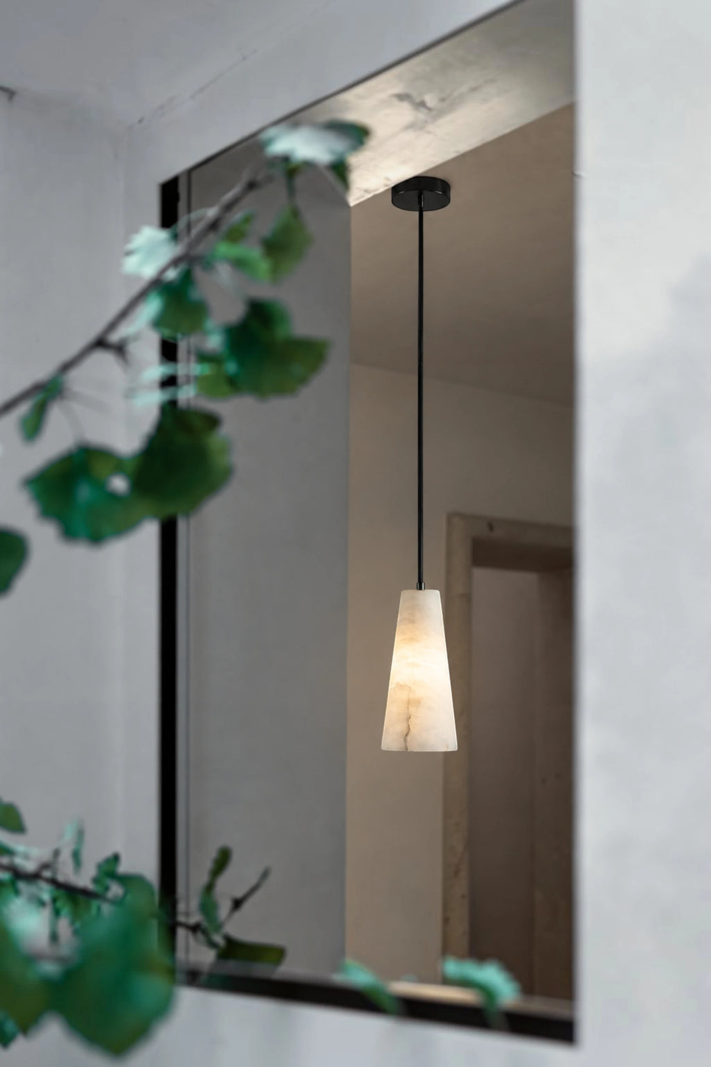 Soren Cone Alabaster Pendant