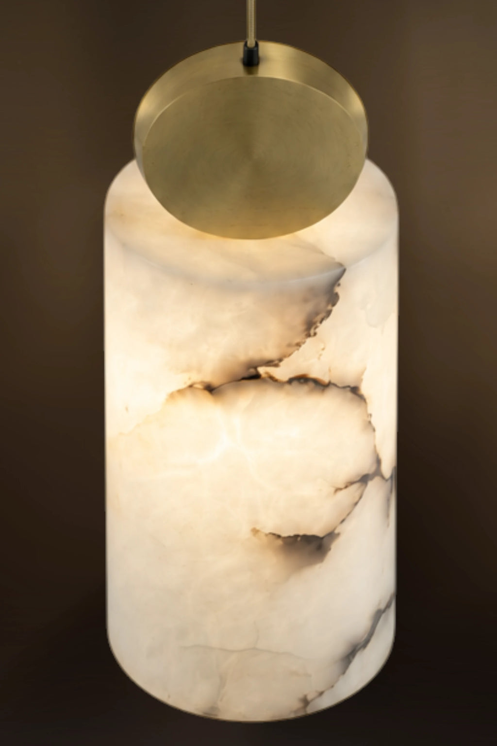 Artisan Cylinder Alabaster Pendant