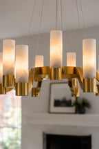 Aurelia 10-Light Alabaster Chandelier