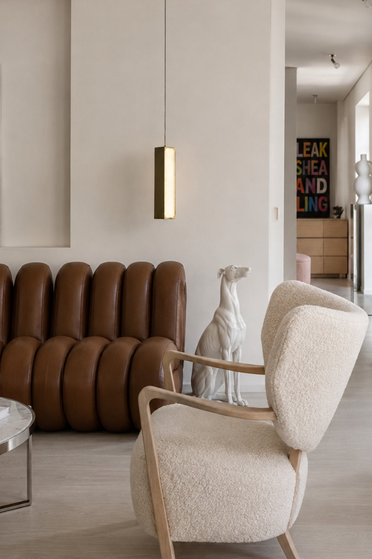 Alden Brass Alabaster Pendant