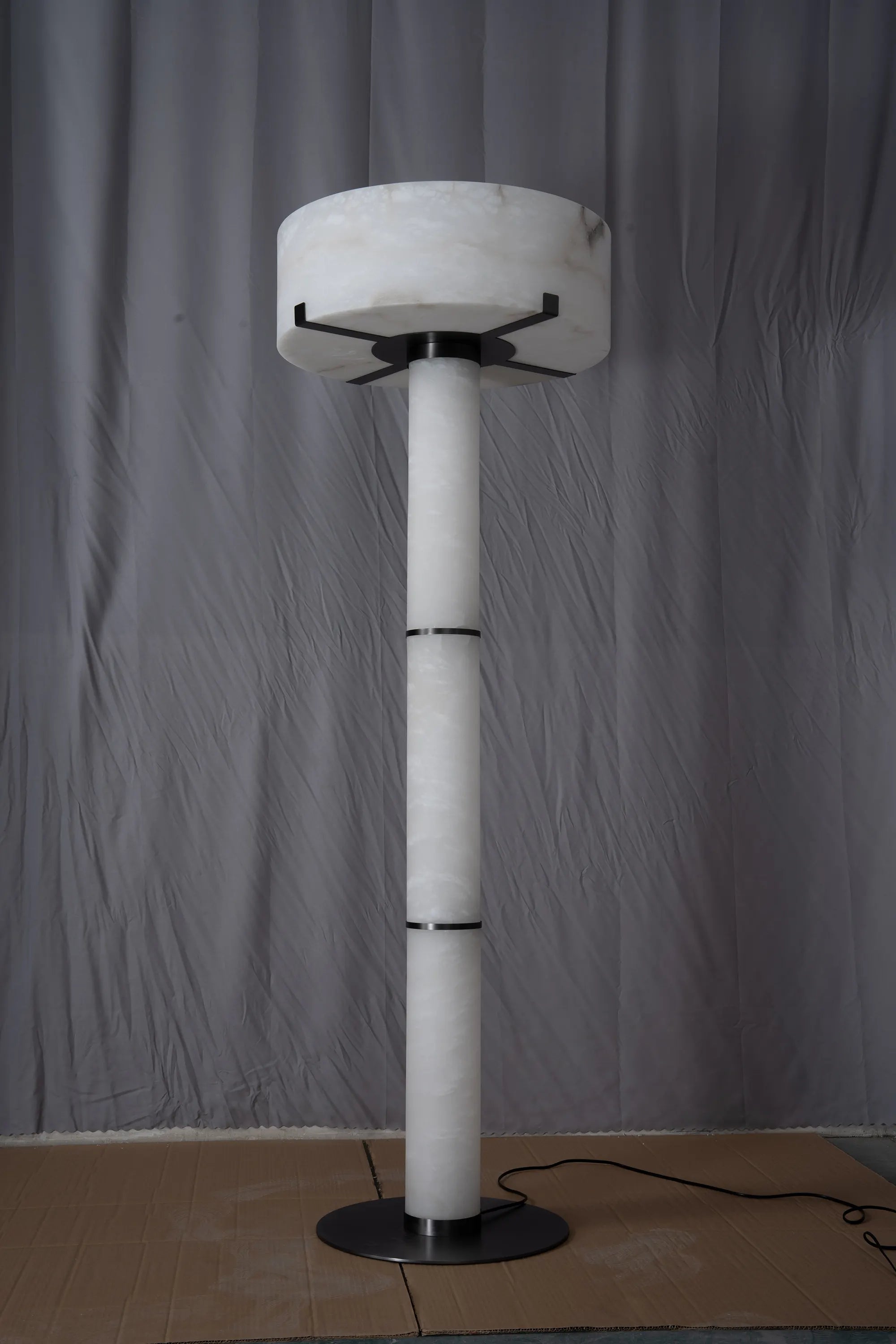Calder Alabaster Column Floor Lamp