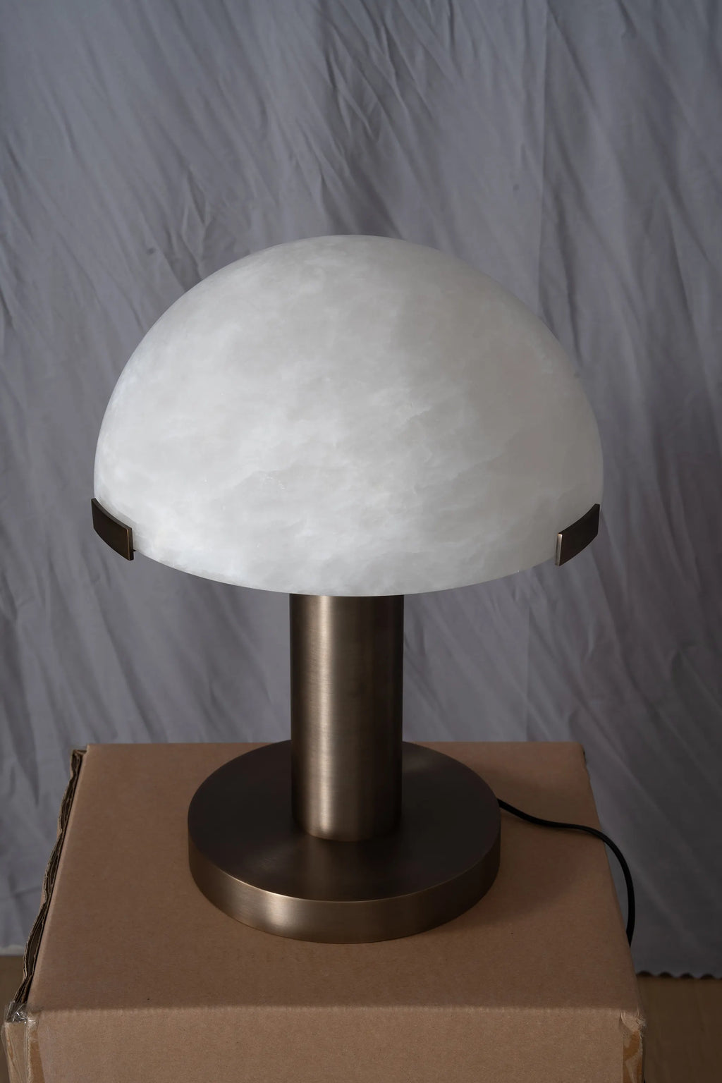 Melina Alabaster Dome Table Lamp