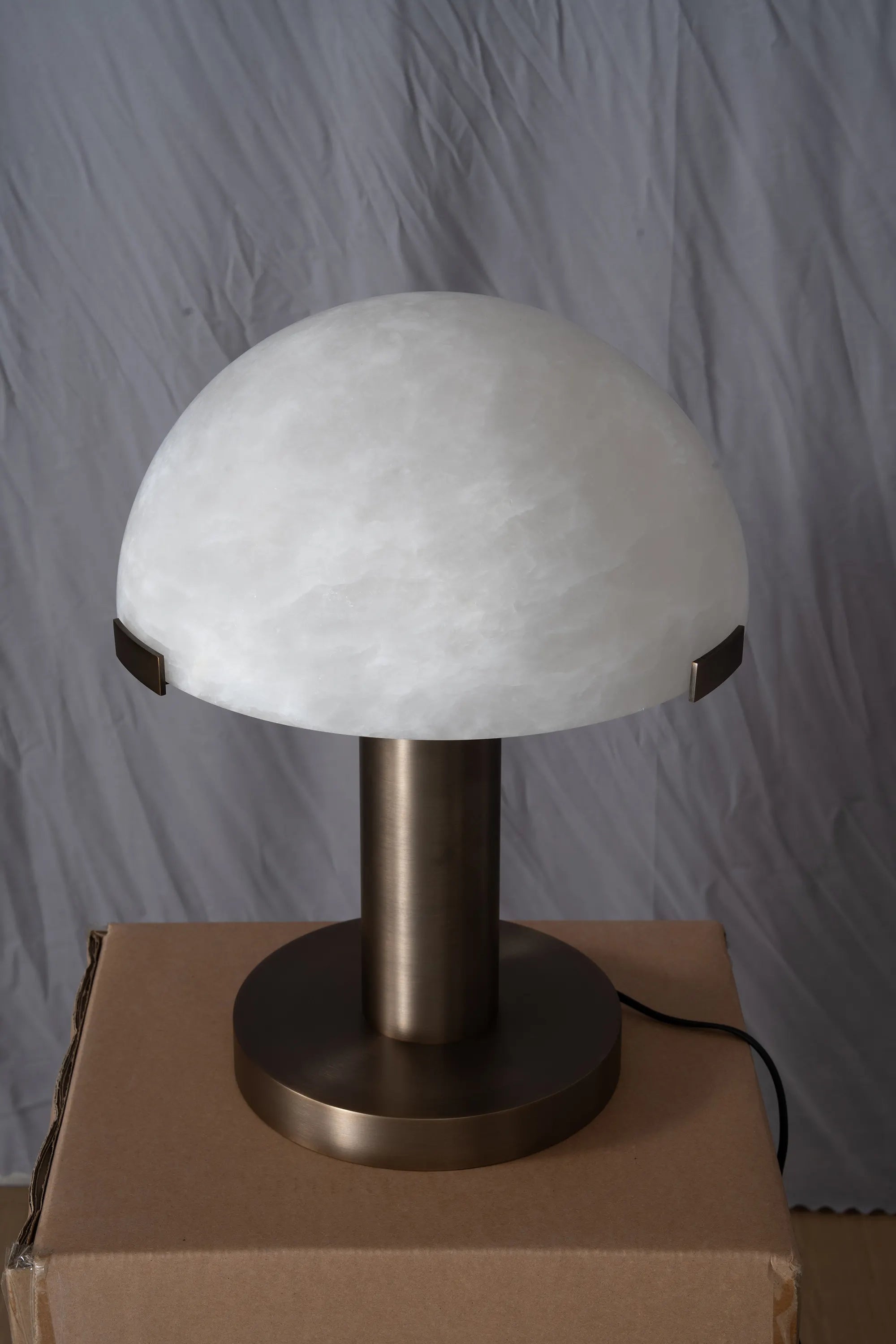 Melina Alabaster Dome Table Lamp