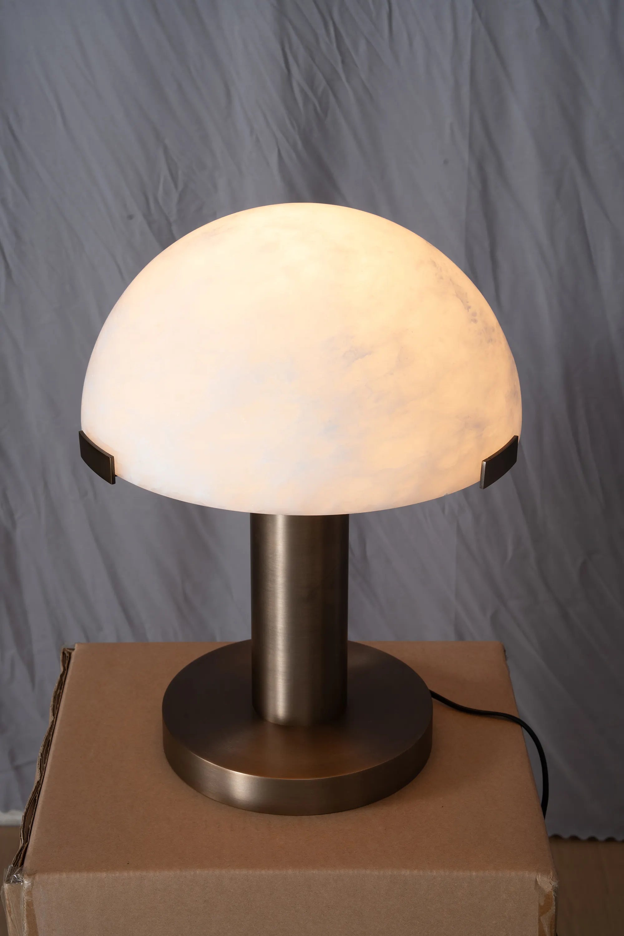 Melina Alabaster Dome Table Lamp