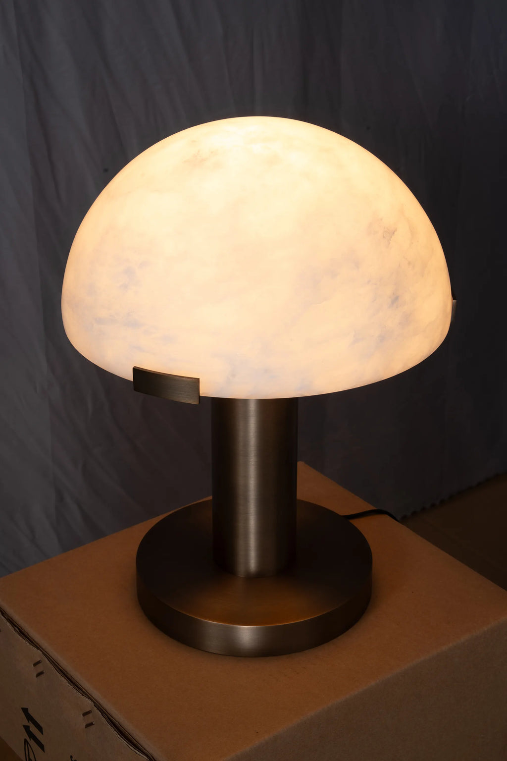 Melina Alabaster Dome Table Lamp
