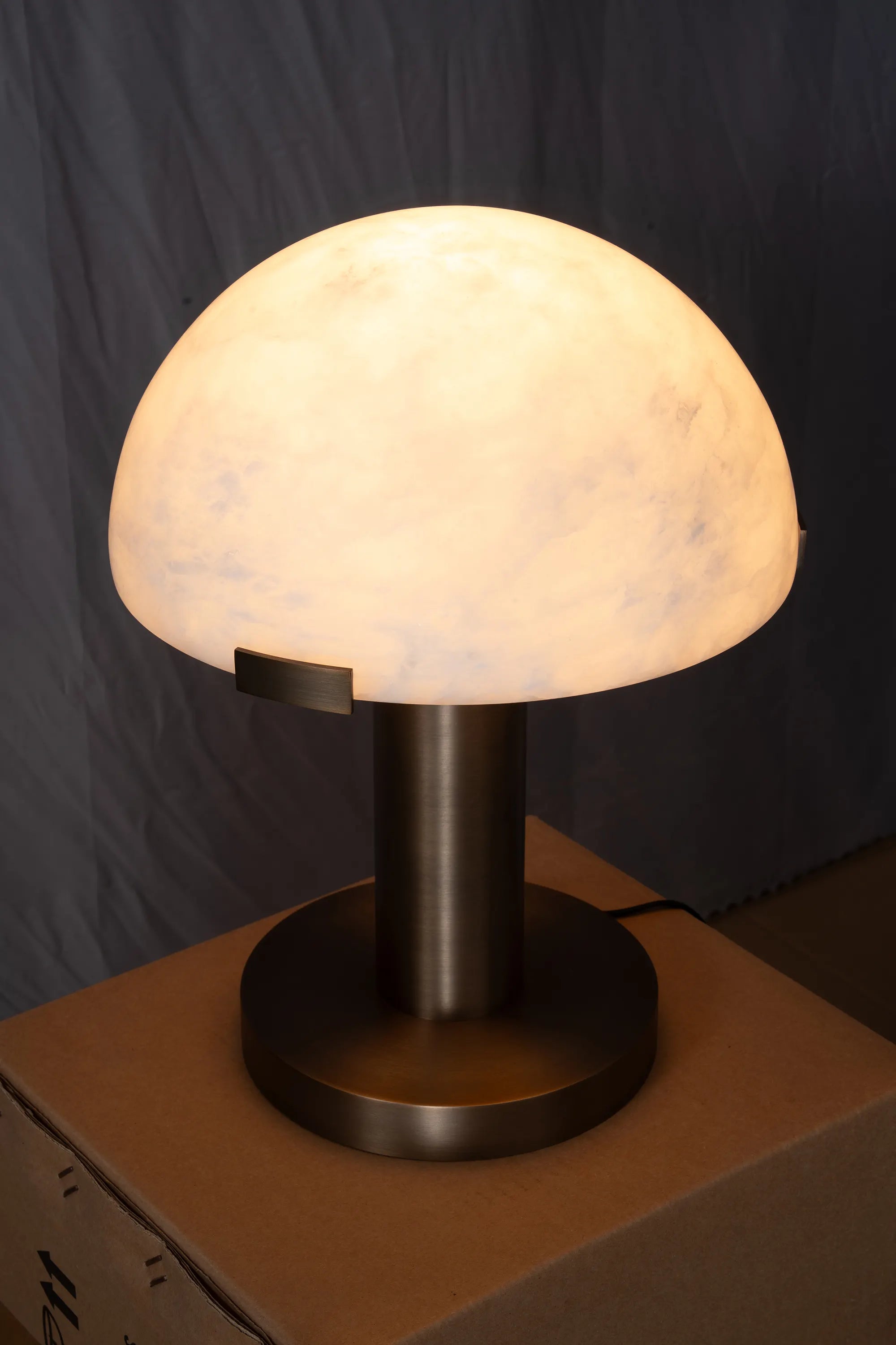 Melina Alabaster Dome Table Lamp