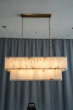 Varenna Alabaster Linear Chandelier