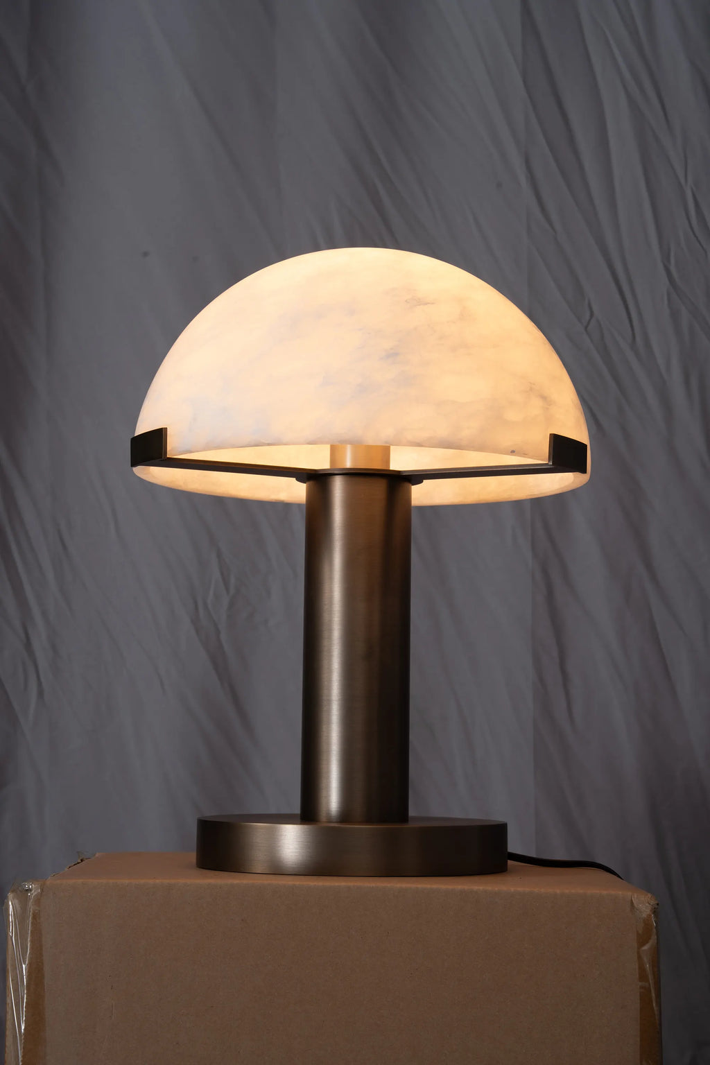 Melina Alabaster Dome Table Lamp