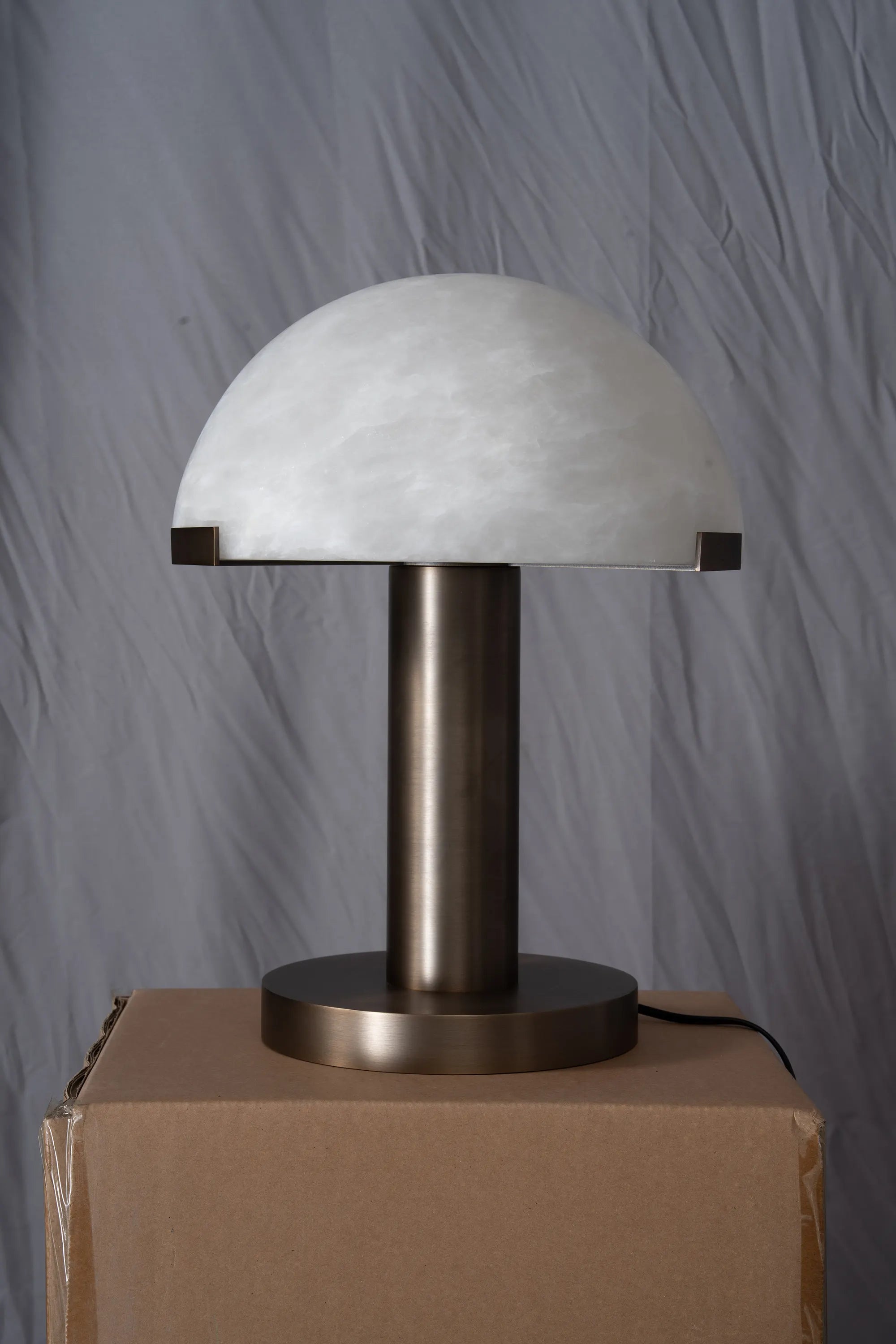 Melina Alabaster Dome Table Lamp