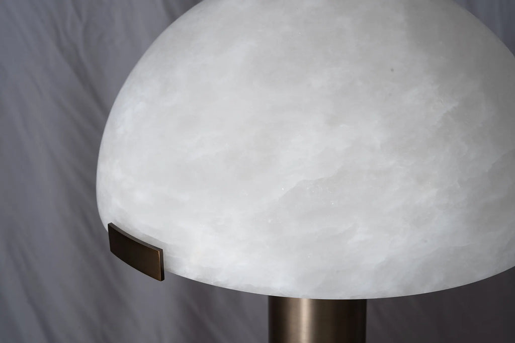 Melina Alabaster Dome Table Lamp