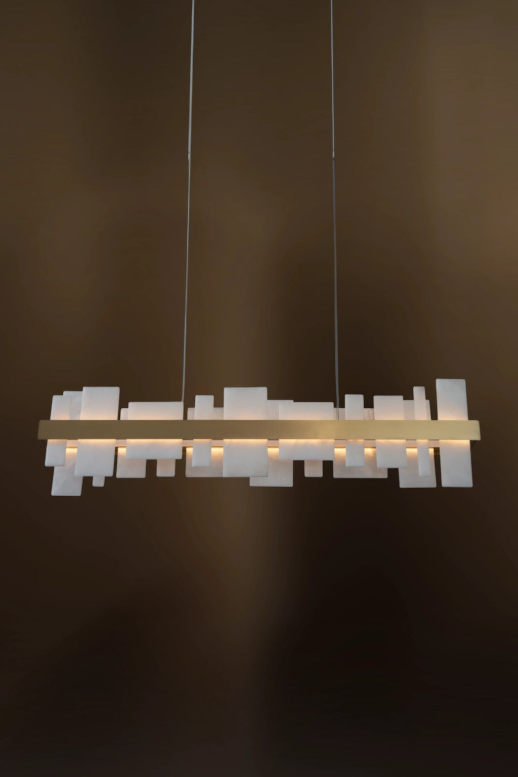 Solenne Alabaster Linear Chandelier