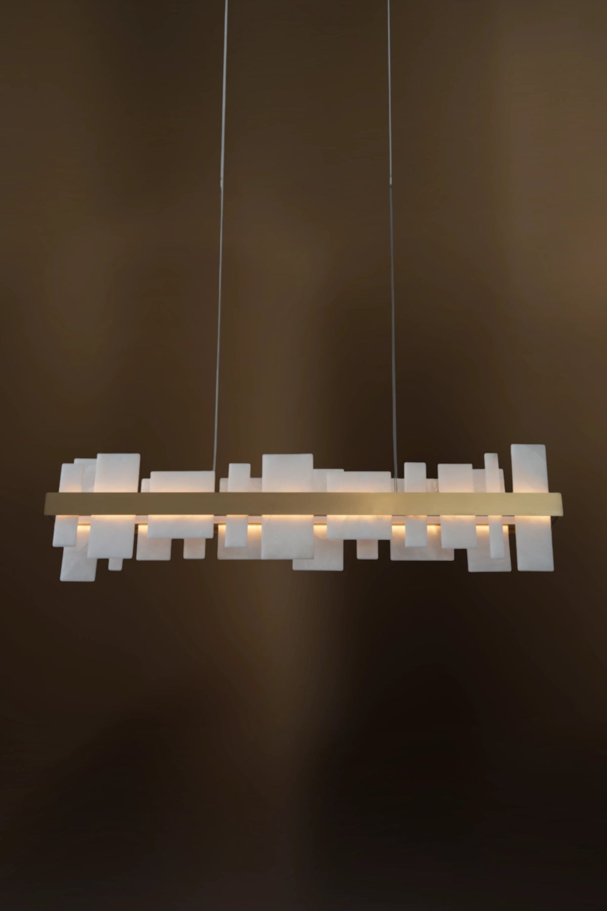Solenne Alabaster Linear Chandelier