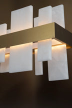 Solenne Alabaster Linear Chandelier