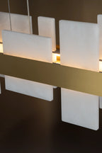 Solenne Alabaster Linear Chandelier