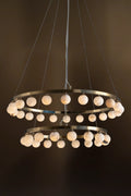 Celeste Two-Tier Alabaster Bead Chandelier