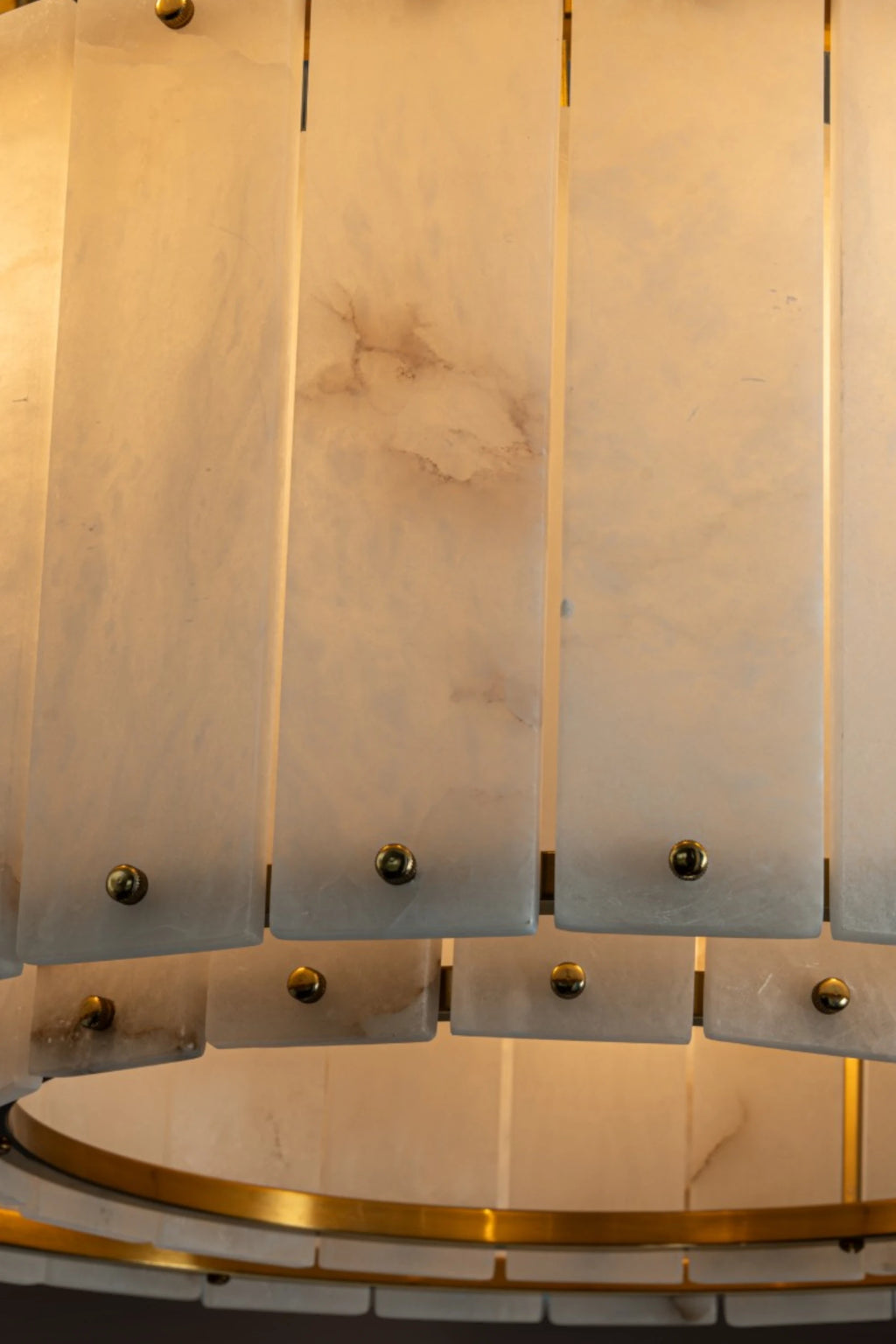 Varenna Two-TierAlabaster Drum Chandelier