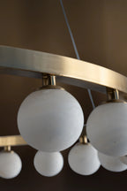 Celeste Two-Tier Alabaster Bead Chandelier
