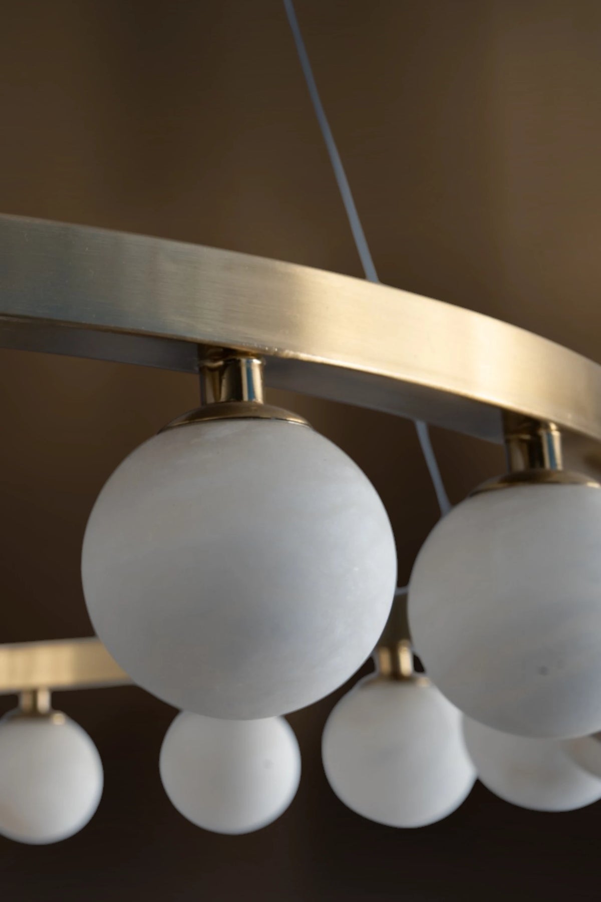 Celeste Two-Tier Alabaster Bead Chandelier