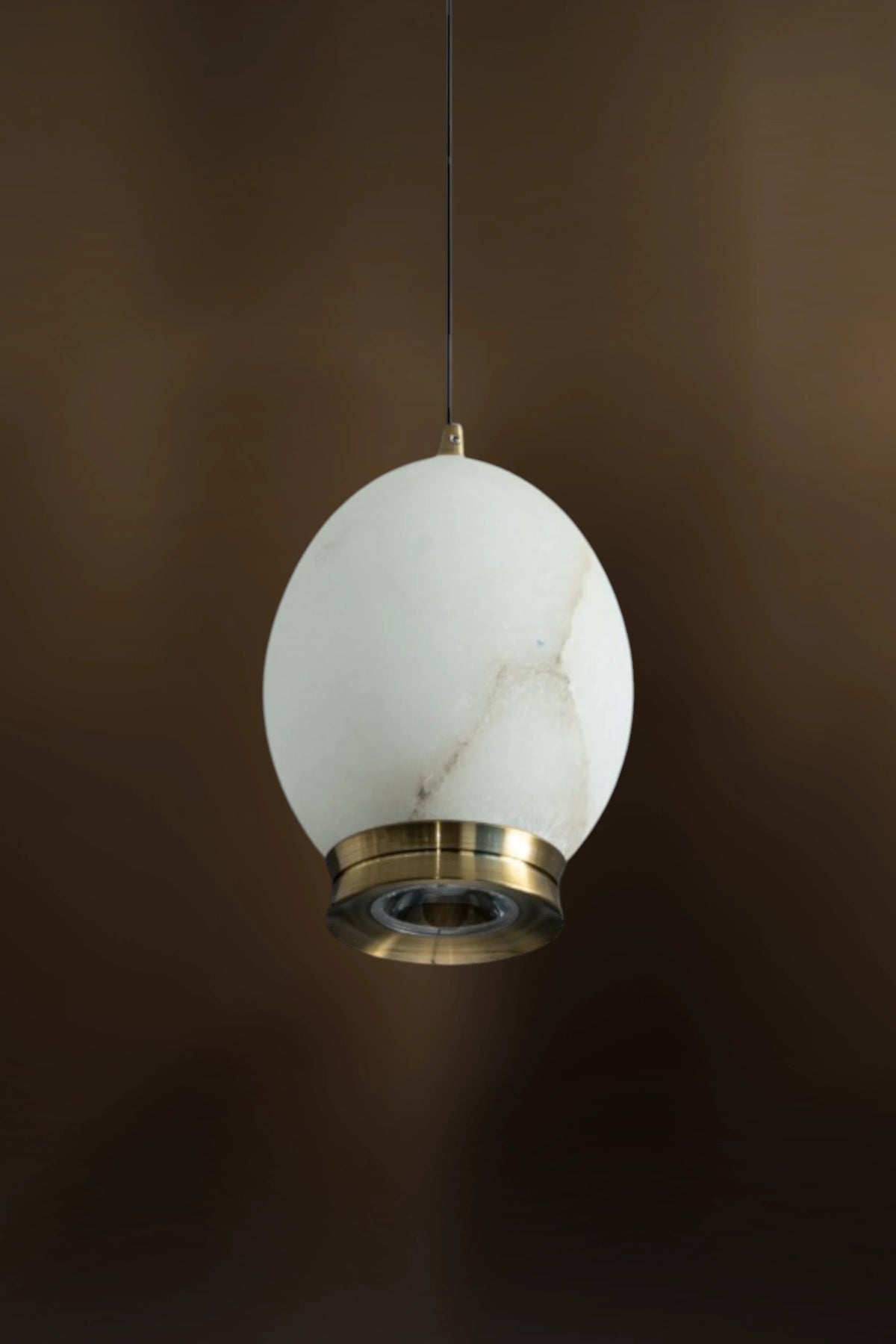 Elara Oval Alabaster Pendant