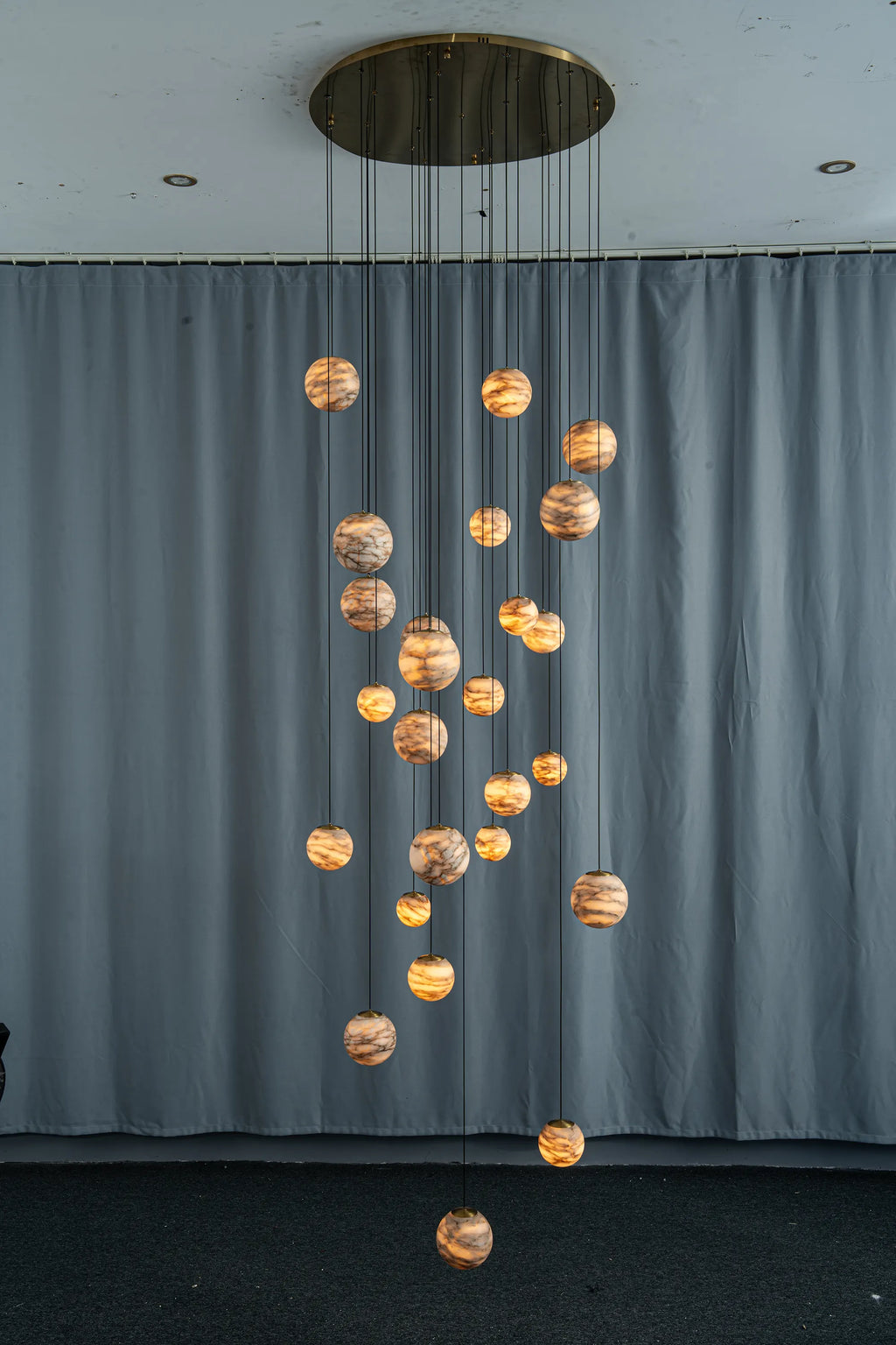 Celestia Alabaster Globe Chandelier