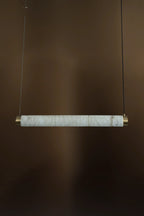 Varenna Slim Alabaster Linear Pendant