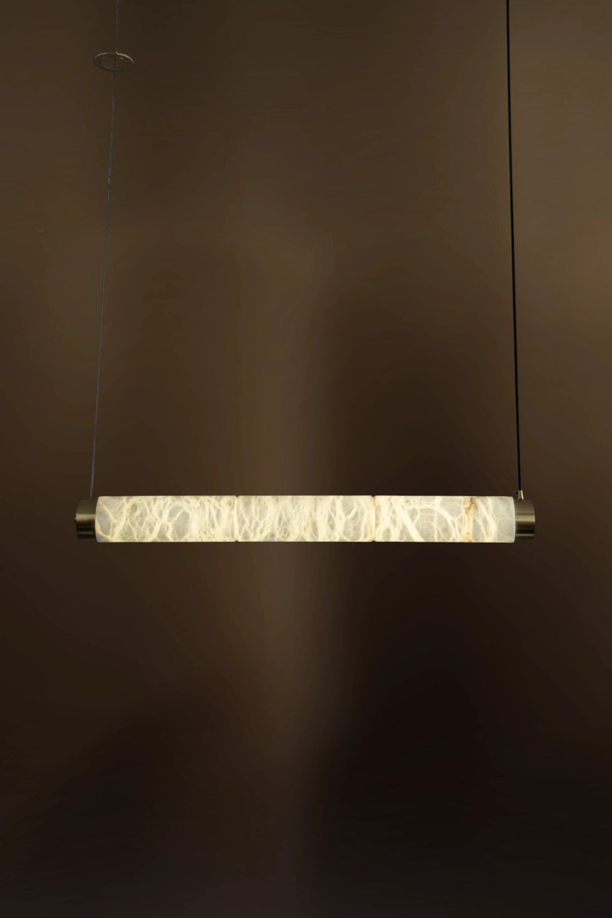Varenna Slim Alabaster Linear Pendant