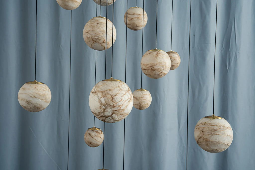 Celestia Alabaster Globe Chandelier