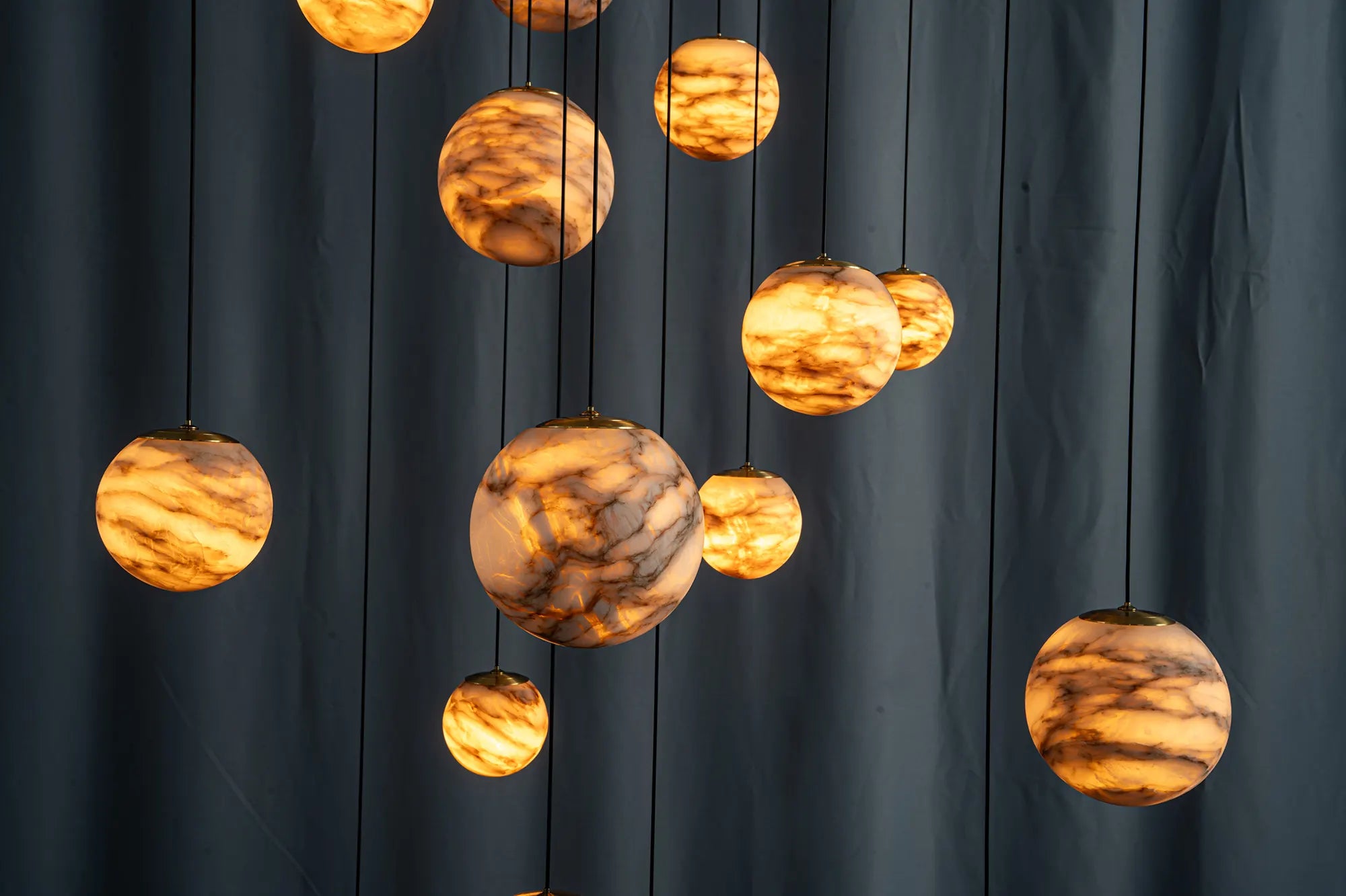 Celestia Alabaster Globe Chandelier