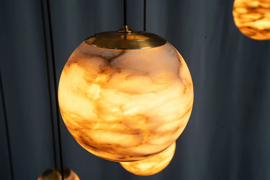 Celestia Alabaster Globe Chandelier
