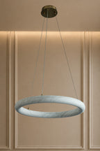 Lunara Alabaster Ring Chandelier