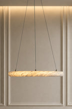 Lunara Alabaster Ring Chandelier