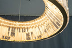 Edessa Alabaster & Crystal Ring Chandelier