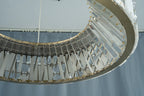 Edessa Alabaster & Crystal Ring Chandelier