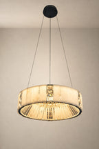 Edessa Alabaster & Crystal Ring Chandelier