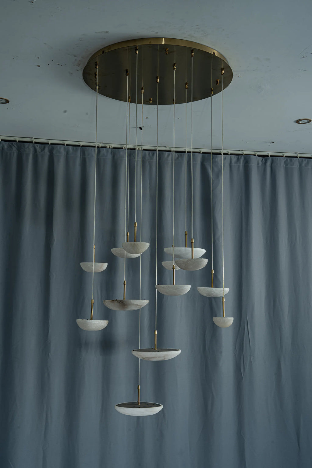 Lunara Alabaster Disc Chandelier