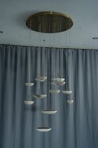 Lunara Alabaster Disc Chandelier